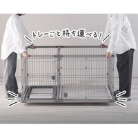 ペティオ FCE972X-W27672 ドッグルームサークルPlusグレーW