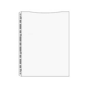 コクヨ クリヤーブック替紙ウェーブカットポケット A4タテ 30穴 緑 200枚 1箱(20パック) F836515-ﾗ-T880G-イメージ3