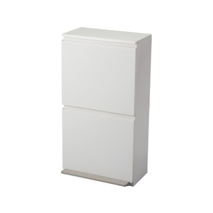 アスベル 分別ペダル2段ワイド 40L ホワイト FCU1643-A6604-イメージ1