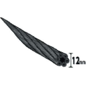 トラスコ中山 TRUSCO Wスリング Eタイプ 両端シンブル入り 12mm×1m FC543GZ-2869390-イメージ4