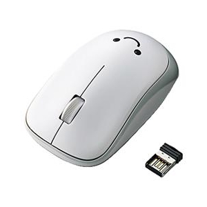 エレコム ワイヤレスIR LEDマウス(3ボタン) ホワイト M-IR07DRWH-イメージ1