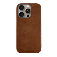 ABBI SIGNATURE iPhone 16 Pro Max用MARGOT イタリアンレザー MagSafe対応バックカバー ブラウン ABS27343I16PM