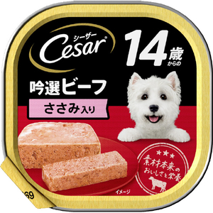 マースジャパンリミテッド シーザー 14歳からの 吟選ビーフ ささみ入り(100g) ｼ-ｻﾞ-14ｻｲﾋﾞ-ﾌｻｻﾐ100G-イメージ1