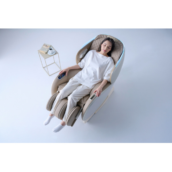 SYNCA マッサージチェア CirC GRACE ベージュ×ベージュ MR380CC GRACE 腰横 ふくらはぎ
