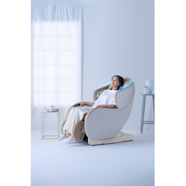 SYNCA マッサージチェア CirC GRACE ベージュ×ベージュ MR380CC GRACE 腰横 ふくらはぎ