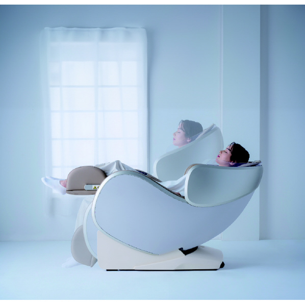 SYNCA マッサージチェア CirC GRACE ベージュ×ベージュ MR380CC GRACE 腰横 ふくらはぎ