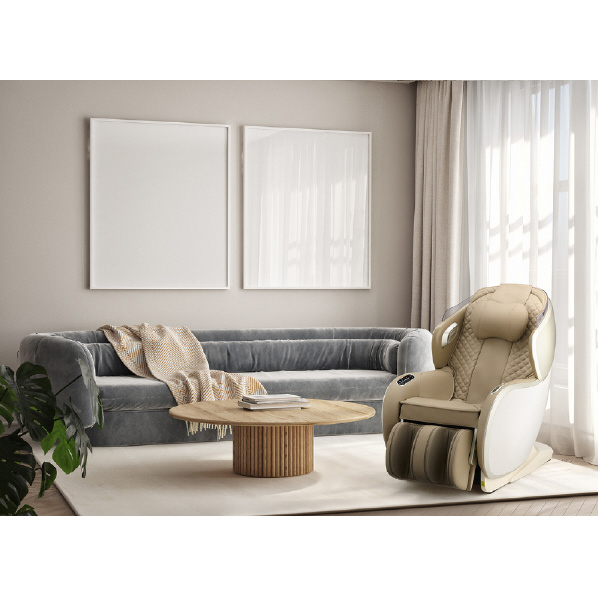 SYNCA マッサージチェア CirC GRACE ベージュ×ベージュ MR380CC GRACE 腰横 ふくらはぎ