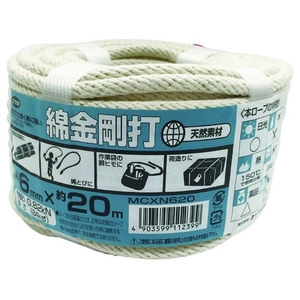 ユタカメイク 綿金剛打ロープ 万能パック 6mm×20m FC624GR-8275893-イメージ1