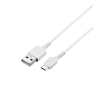 BUFFALO USB2．0ケーブル(Type-A to microB) 1．0m ホワイト BSMPCMB110WH-イメージ1