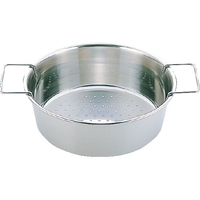 三宝産業 UK 18-8 丸フライヤーかす揚げハンドル付 26cm FCK8613-070431026