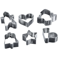 久保寺軽金属工業所 FK ブリキ クリスマス用 抜型 6pcsセット FC318LG-2602500