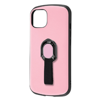 レイアウト iPhone 13用耐衝撃ケース ProCa + TailRing ペールピンク RT-P31AC5/PP