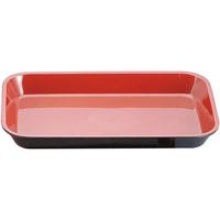 若泉漆器 メラミン デリカバット 黒内朱 小 尺0寸 FC205KY-0104400