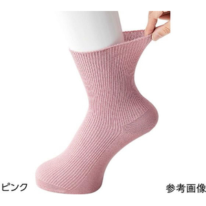 ケアファッション 婦人足首ゆったりスベリ止ソックス ピンク 22～24cm FCF552J-65-8988-41-イメージ2