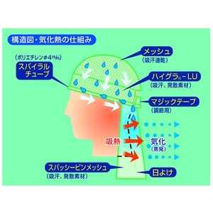 つくし工房 汗流帽II FC201JA-4141873-イメージ2