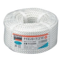 トラスコ中山 ナイロンロープ 3つ打 線径6mm×長さ30m FC624GS-5112699