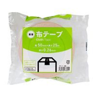 Forestway 布テープ 重量 0.26mm厚 50mm×25m 茶 1巻 FC488NT