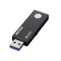 バッファロー 抗ウイルス抗菌 ハードウェア暗号化 USBメモリー(8GB) ブラック RUF3-HSLVB8G