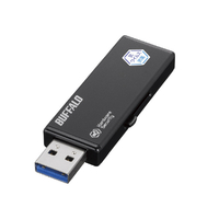 バッファロー 抗ウイルス抗菌 ハードウェア暗号化 USBメモリー(8GB) ブラック RUF3-HSLVB8G