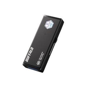 バッファロー 抗ウイルス抗菌 ハードウェア暗号化 USBメモリー(8GB) ブラック RUF3-HSLVB8G-イメージ3