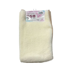 林 マイクロファイバーフェイスタオル2P IVORY 2枚×10袋 FCG451U-54-0055-23-イメージ1
