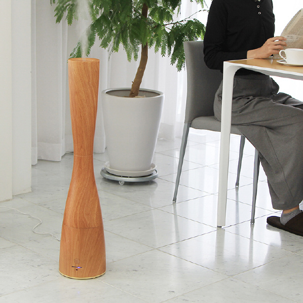 PRISMATE 超音波式アロマ加湿器 PRISMATE プレーン PR-HF003W-PN おやすみモード PRISMATE