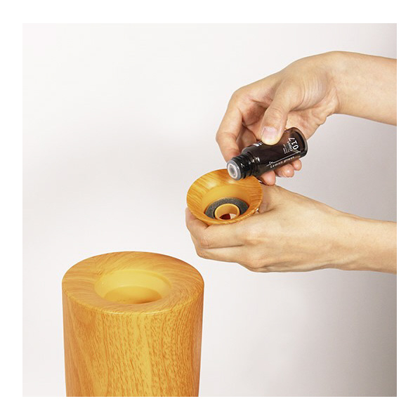 PRISMATE 超音波式アロマ加湿器 PRISMATE プレーン PR-HF003W-PN おやすみモード PRISMATE