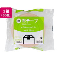 Forestway 布テープ 重量 0.26mm厚 50mm×25m 茶 30巻 FC489NT
