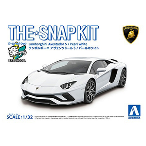 アオシマ 1/32 ザ・スナップキット No.12-A ランボルギーニ アヴェンタドールS(パールホワイト) Aスナツプ12Aアヴエンタド-ルSホワイト アオシマ 1/32 ザ・スナップキット No.12-A ランボルギーニ アヴェンタドールS(パールホワイト) Aスナツプ12Aアヴエンタド-ルSホワイト