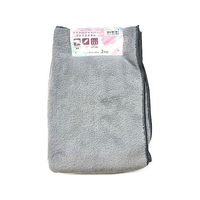 林 マイクロファイバーフェイスタオル2P GRAY 2枚×10袋入 FCG452U-54-0055-24