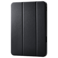 エレコム iPad(A16) フラップケース 衝撃吸収 Pencil収納 スリープ対応 ブラック TB-A25RSABK