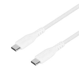 オウルテック 超タフC to Cケーブル PD60W 1m ホワイト OWL-CBA6CC-10-WH-イメージ3
