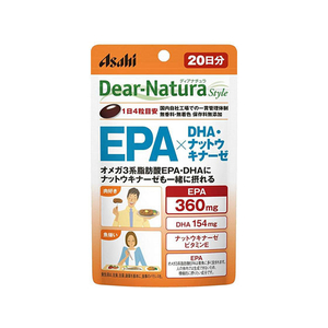 アサヒグループ食品 ディアナチュラ EPA×DHA・ナットウキナーゼ 20日分 FC45663-イメージ1