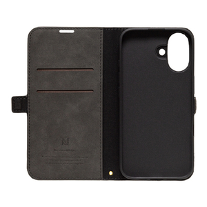 NATURAL　design iPhone17用 手帳型ケース STYLE NATURAL ブラック IP25-61-VS03-イメージ3
