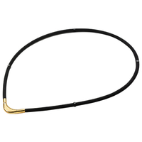 ファイテン RAKUWA磁気チタンネックレスS-II 45cm ブラック/ゴールド 0221TG861052