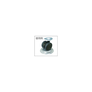 トラスコ キャスタ－用受け皿 ゴム付 ７１．５ＭＭ 透明 TRUSCO キャスター用受け皿(ゴムシート付き) TUR715-TM-イメージ2