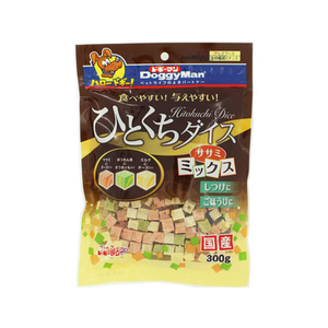 ドギーマン ひとくちダイス ササミミックス 300g FC05761-イメージ1