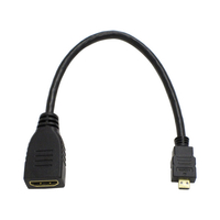 アイネックス HDMI-HDMIマイクロ変換ケーブル ブラック AMC-UHD