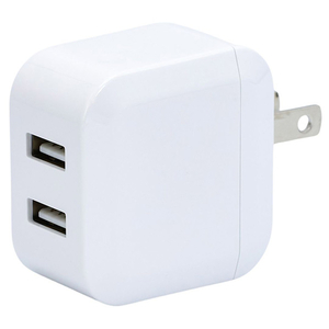 STAR LIGHT USB充電器 DC5V 3．4A  2ポート 白 SK-CH2A34WH-イメージ1
