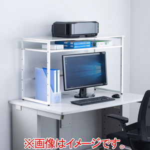 サンワサプライ スチール製机上ラック MR-69W-イメージ3