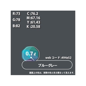 カンペハピオ ハピオセレクト ブルーグレー 0.7L FCB509M-イメージ9