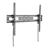 グリーンハウス 大型テレビ用壁掛け金具 60～100インチ用 GREENHOUSE ブラック GH-WMTA-BK