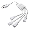 サンワサプライ ACアダプタ専用電源延長コード（4分岐・2P・4個口） ホワイト TAP-EX4WN