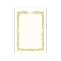 タカ印 金箔賞状用紙 B4判 横書用 白 100枚 FCU7896-10-3171