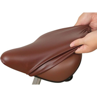 キャプテンスタッグ 防水サドルカバー ウルトラストレッチ ママチャリ用 ブラウン FCT9938-Y-3412