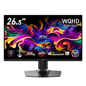 MSI 26．5型液晶ディスプレイ 黒 MPG-271QR-QD-OLED-X50-イメージ1