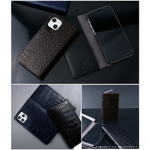 ABBI SIGNATURE iPhone 16用LIPARI イタリアンレザー MagSafe対応ダイアリーケース ブラック ABS27347I16-イメージ14