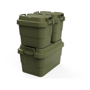 トラスコ中山 トランクカーゴ フラット天板仕様 20L ОD色 1342G392294オリーブドラブ(OD)22 FC492GR-2073996-イメージ3