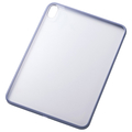 エレコム iPad(A16)用クリアケース 軽量 カラーエッジ 背面クリア ブルーグレー TB-A25RTSLOBG