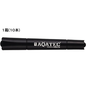 寺西化学工業 アクアテック 細・太書両用 黒 10本 F025471-MAQ50-T1-イメージ1